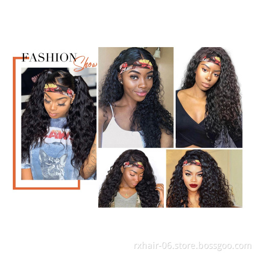 Bob Curley Short Curly Coily Afro Curl Wigsluxefame Half  Wigs With Headband Attached Kinky Curly Human Hair Headband Wig